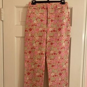 Lilly Pulitzer vintage pink floral pants